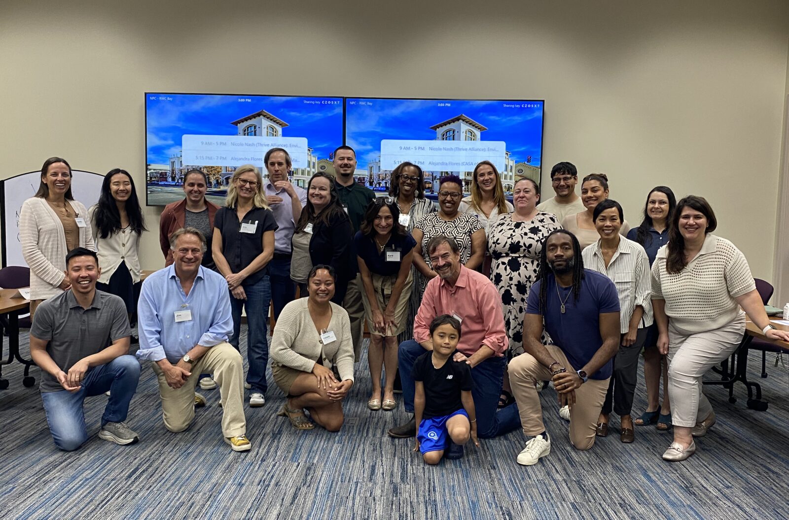 Strategic planning cohort participants and coaches gathered for a group photo